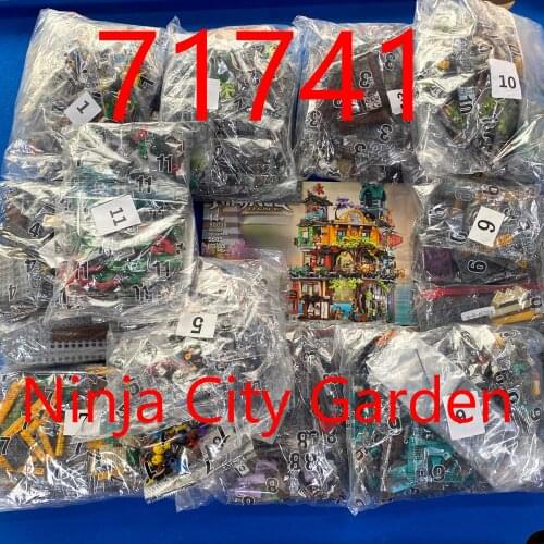 IN STOCK Movie Series Compatible 71741 City Garden Street View Model Building Blocks Bricks Toys for Boys Kids Birthday Gifts
