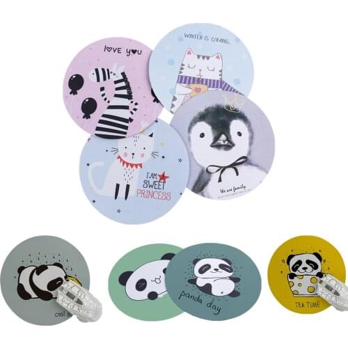 Cat Dog Horse Panda Design Computer Mouse Padding Mat Ultra Soft Natural Rubber Annimal Series Mice Pad Round Gaming Mouse Pads