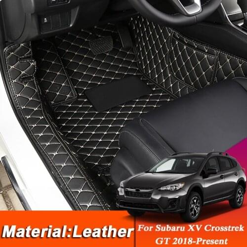 Car Styling Custom Foot Mat For Subaru XV Crosstrek GT 2018-PresenLeather Floor Protect Waterproof Pad Auto Internal Accessories