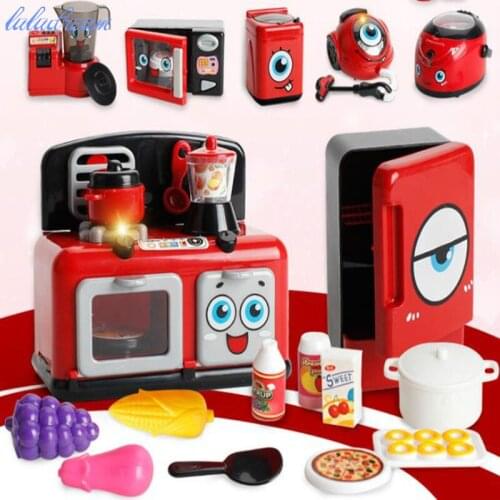 Small Washing Machine Vending Machine Microwave Oven Simulation Home Appliances Kitchen Toys Play House Toys for Child