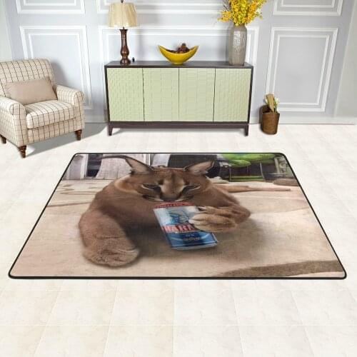 Floppa Cute 551 Carpet Living Room Rugs 120x182cm Living Room Rugs Furry Mat Childrens Mat