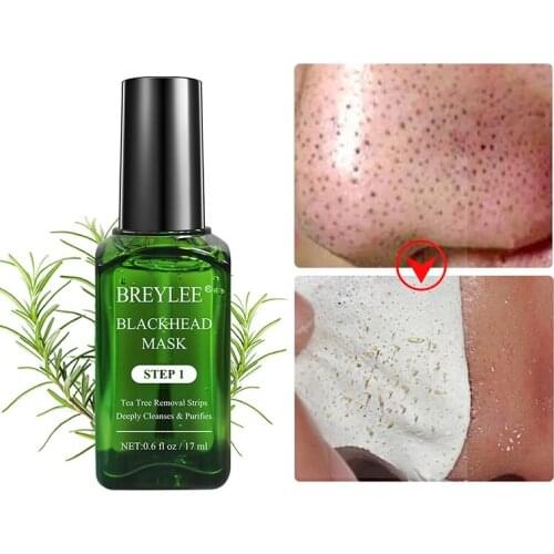 3 in 1 Blackhead Removing Kit with 100 Sheet Tissue Tea Tree Oil Blackhead Remover Nose Pore Strips SANA889