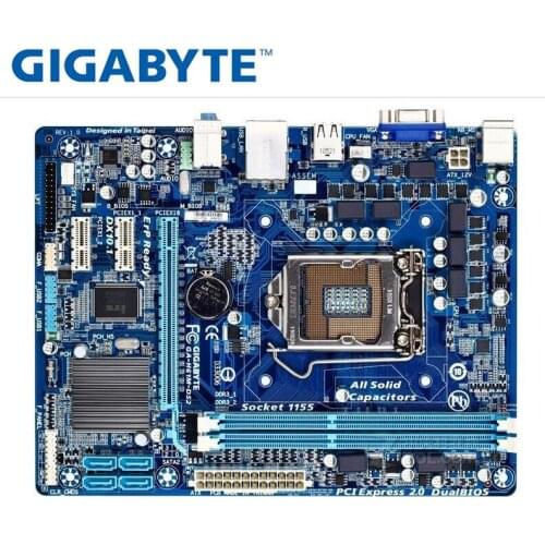 Desktop Motherboard GIGABYTE GA-H61M-DS2 PC H61 Socket LGA 1155 i3 i5 i7 DDR3 16G uATX UEFI H61M-DS2 Mainboard