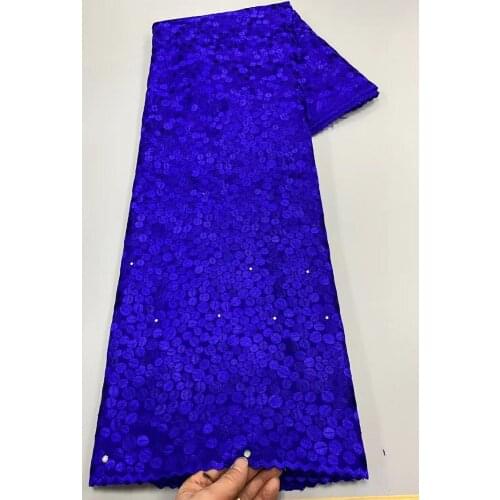 Newest African Swiss Lace Fabric 2021 Swiss Voile Lace In Switzerland Dubai Fabric 100%cotton African Swiss Dry Cut Lace 5yard