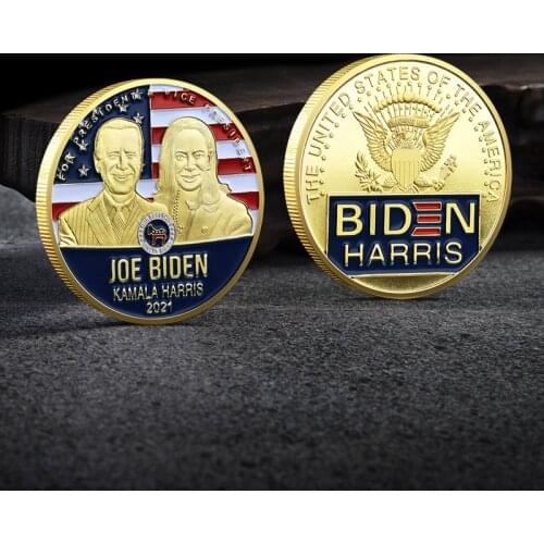 2020 U.S. Presidents Election Biden Gold Color Commemorative Coin Challenge Coin Gold Coins Collectibles #4
