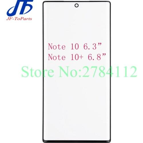 10Pcs Touch Screen Panel Replacement For Samsung Galaxy Note 10 Plus Lite N975F 6.8" / N970 N970F 6.3" Front Outer Glass Lens