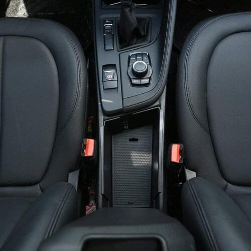 Plastic Armrest Storage Box Glove Phone Tray For BMW X1 F48 2016-2018 LHD