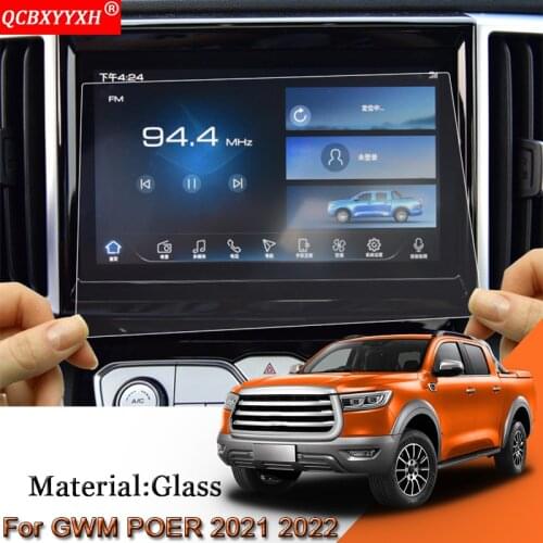 GPS Navigation Screen Film Dashboard Glass Display Screen Film Climate Control Sticker For Great Wall GWM POER cannon 2021 2022