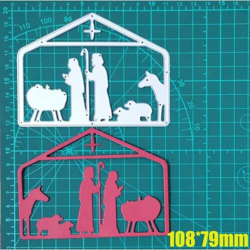 Religious Bless Metal Cutting Dies Cut Die Mold Infant Baptism DIY Etched Scrapbook Paper Craft Knife Mould Blade Punch Stencils