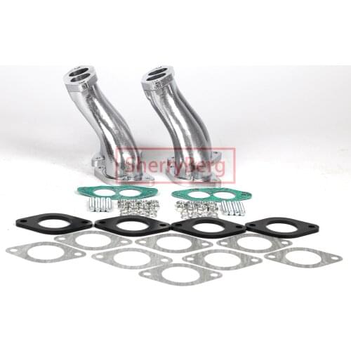 SherryBerg Intake Manifolds + Bolt /Gaskets kit for VW Weber EMPI FAJS Dual IDF / Dellorto / HPMX for Typ 1 Dual Port Radke NEW