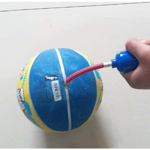 Blue plastic portable lightweight air pump needle football basketball volleyball manual inflatable tool football pump