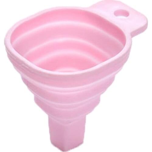 Folding Funnel Small Retractable Tapered Funnel Kitchen Liquid Dispenser Household Food Grade Baking Tools