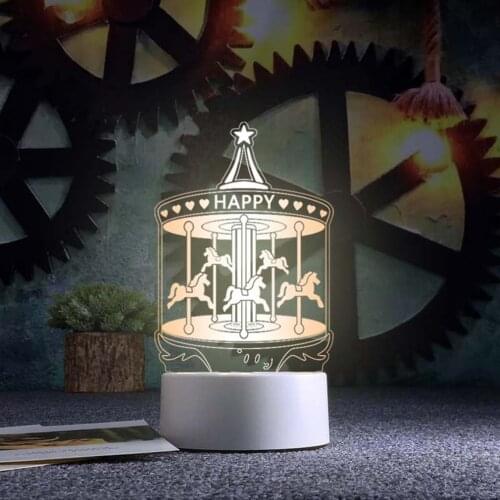 3d Lighting Fixture Football LED Table Night Lamp Remote Control RGB 7 Colors Changing Indoor Night Lights Illusion Lamp