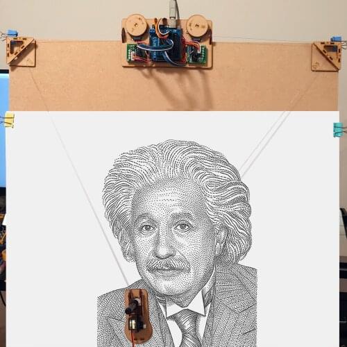 Pull Line Plotter Wall Painting Robot Maker Project Kit for Arduino