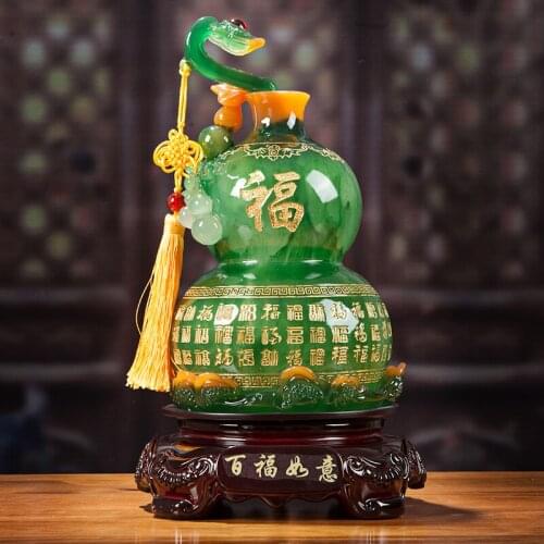 Lucky Town House Ruyi Gourd Decoration Home Living Room Tv Cabinet Wine Cabinet Decor New House Housewarming Gifts Ornaments