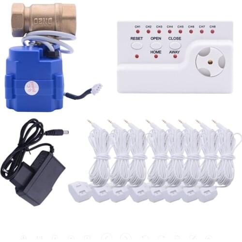 Home Smart WLD-806 Water Leak Detector with 1pc DN20 Valve Water Leaking Sensor Alarm System for Home Use