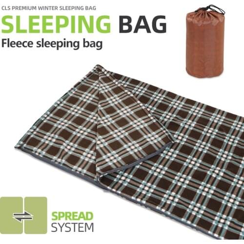 Outdoor Camping Thickened Fleece Sleeping Bag Four Seasons Warmth Lunch Break Knee Blanket Travel Liner Air Conditioning Quilt