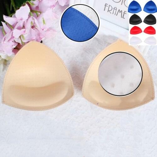 1 Pair Swimsuit Summer Inserts Nipple Cover Sponge Foam Bra Pads Padding Breast Bra Bikini Inserts Chest Pad Women Chest Cups