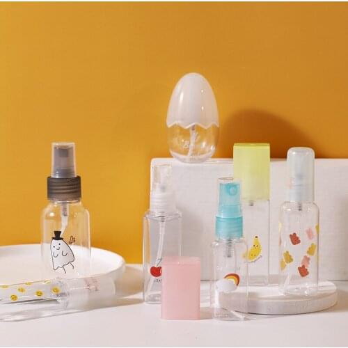 1pc Translucent Simple Spray Bottle Multi-type Animal Cartoon Leaves Eggs Shaped For Outdoor Office Travel Toner Bottling