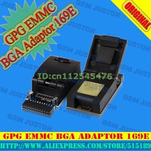 100% Original GPG EMMC BGA Adaptor 169E gpg emmc box Free shipping