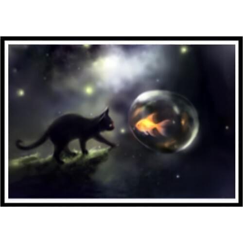 DIY 5D diamond painting cartoon animal landscape flower round diamond mosaic home decoration pattern handmade new year gift