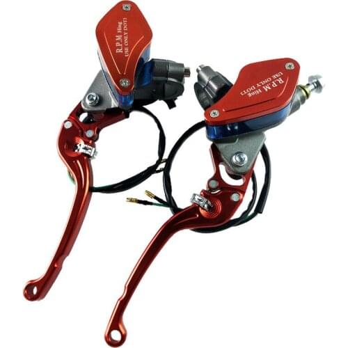 Aluminum 7/8" 22mm RPM Motorcycle Hydraulic Brake Clutch Lever Set Master Cylinder Reservoir for HONDA YMAHA SUZUKI Kawasaki