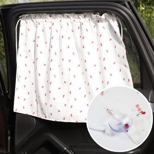 Car Sun Shade Car Cover Cartoon Rear Side Window Curtain Car Visor Sunshade Cup Film Shield Shade Heat Uv Protection Suctio G9A8