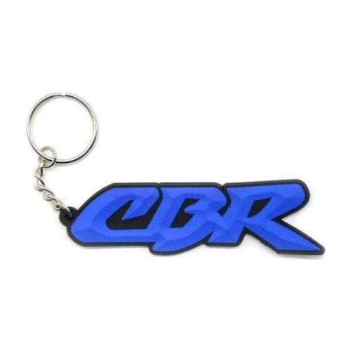 Motorcycle key chain 3D soft rubber Motorbike key ring Cool Rubber Keychain for Honda CBR 125 250 600 F4i CBR1000RR CBR1000RR