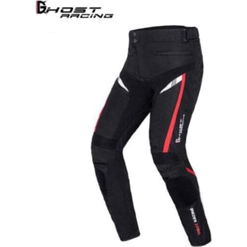 GHOST RACING Motorcycle Pants Waterproof Protective Gear Moto Motocross Pants Motorcycle Riding Trousers Pantalon For 4 Season