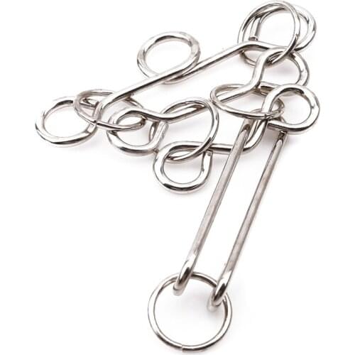 Classic Children Metal Toys String Rope Puzzle Logic Toys Mind Brain Teaser Game Toys For Adults Kids Improve Intelligence