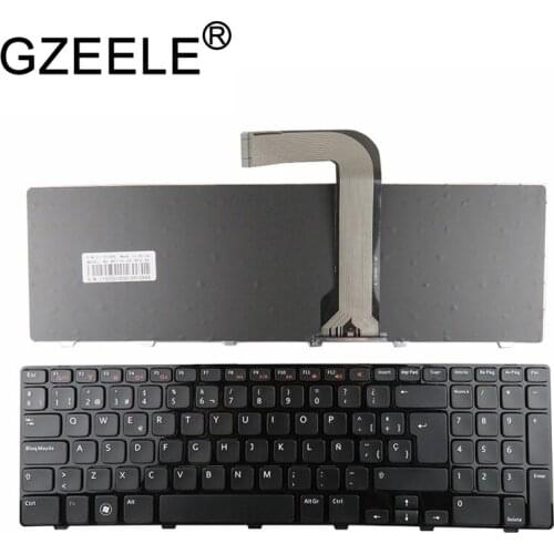 GZEELE SP Teclado Spanish keyboard For Dell for Inspiron 15R N5110 M5110 N 5110 laptop keyboard BLACK FRAME BLACK