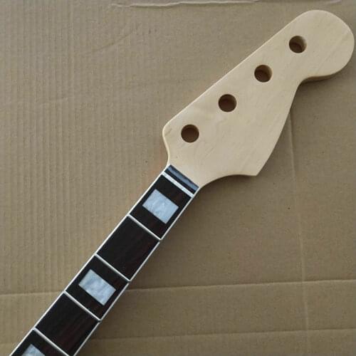 Guitar Bass Neck Maple 4 String 20 Fret Rosewood Fingerboard Replacement