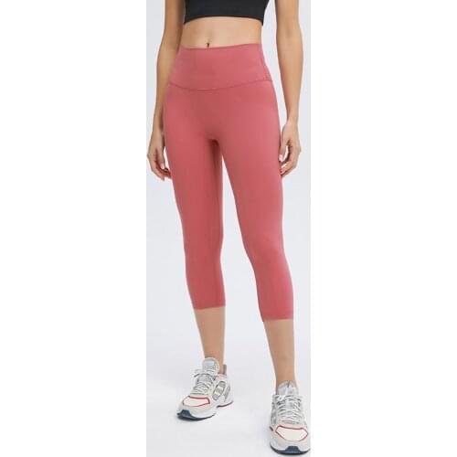 No Camel Toe Legging Sport Women Fitness Running Capris Leggings With Hidden Pocket Squat Proof Naked Feel High Waist Yoga Pants
