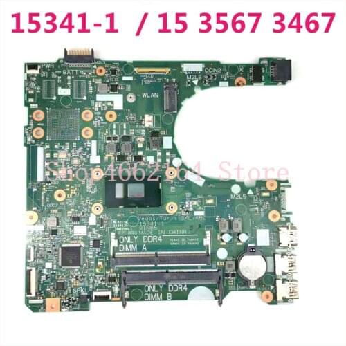 CN 0NP4RY 15341-1 i3-6006 CPU Mainboard For Dell INSPIRON 15 3567 3467 CN NP4RY Laptop Motherboard 100%Tested Working Well