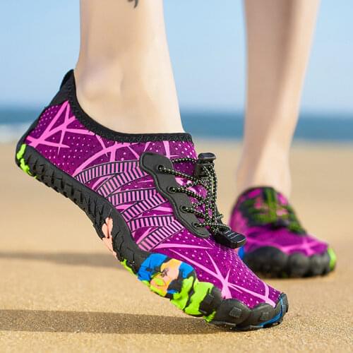 Men Aqua Shoes 2021 Outdoor Breathable Water Shoes For Women Quick Drying Swimming Shoes Sneakers Wading Shoes Beach Sandals