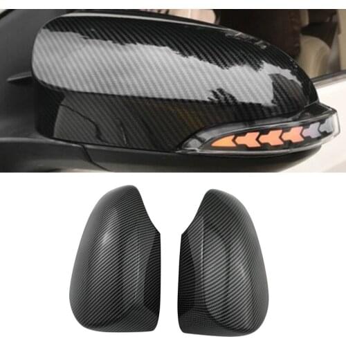 NEW-for Toyota PRIUS C AQUA ABS Carbon Fiber Car Exterior Rearview Mirror Cover Wing Mirror Covers Caps