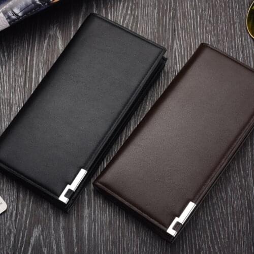 Mens Wallet Clutch Bag Billeteras Para Hombre Mens Wallet Man Purse Leather Genuine Luxury Carteira Masculina Couro 2021