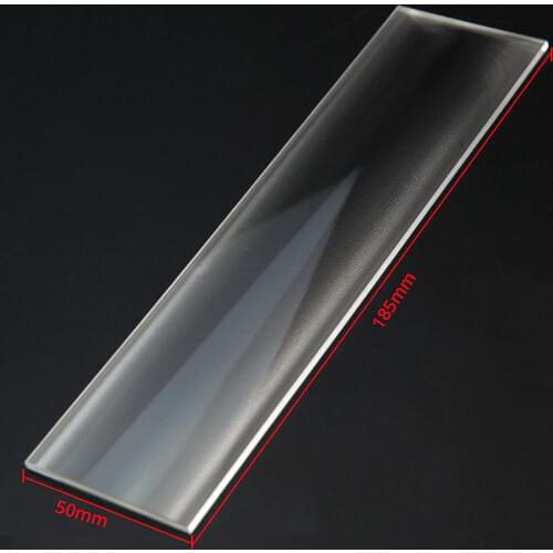 Optical Llinear Fresnel Lens PMMA 185x50mm Focal Length 150mm Projector Fresnel Lens Solar Energy Concentrator Lenses 2pcs