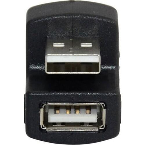 Qywo 180 degree U type Up angle USB otg Adapter USB2.0 male to female extension adapter