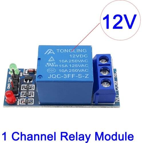 4Pcs/Lot 12V 1 One Channel Low Level Trigger Relay Module Shield For Arduino SCM Household Appliance Control DIY Kit Module