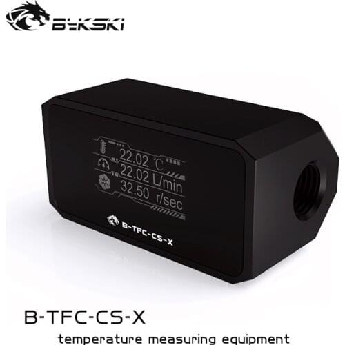 Alarm b-tfc-cs-x for water cooling system of bykski digital flowmeter thermometer flow rate counter