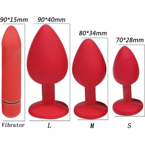 Silicone Anal Plug Butt Plugs Erotic Bullet Vibrator Prostate Massager Sexo Dildo Adult Gay Products Sex Toys For Women Vagina