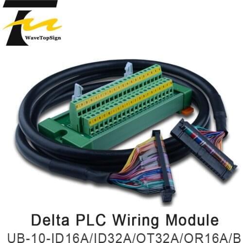 Delta PLC Wiring Module Terminal station UB - 10 - ID16A ID32A OT32A OR16A/B 32 Bits