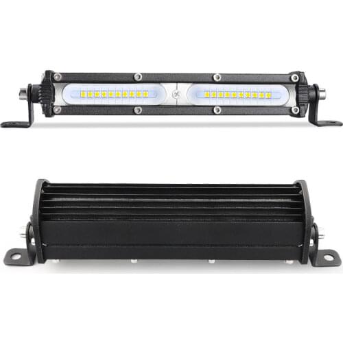 Ultra Slim LED light bar 7inch 60W flood beam Car light led bar offroad Work lights for Niva lada 4x4 Auto 4WD Truck SUV ATV