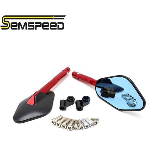 Universal Motorcycle Handel Bar Ends CNC Rearview Mirror For yamaha fz8 nmax wr 250 mt03 mt09 mt10 mt07 kawasaki z250 z800 er4n