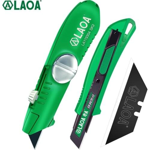 LAOA Utility Knife With 3pcs SK2 Blade inside Electrician Tools Cable Cutter Outdoor Camping Tool