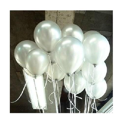 [ Fly Eagle ] 100 PCS Birthday Wedding Party Decor Thicking Latex Balloons White Color 12"