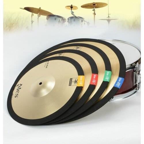 1 Pcs Elastic belt Dampener Drumming Practice Pad Cymbal Mute Practice Silencer Pad Drum Kit Parts Accessories