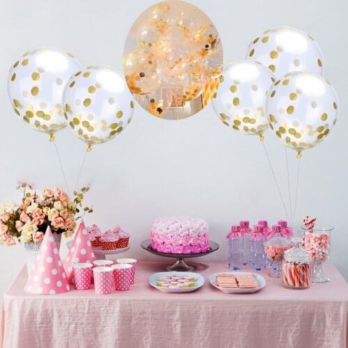 10pcs Colorful Sequined Ballons Confetti Pentagram Decoration Ballon Xmas Wedding 1st Birthday Magic Balloon Party Supplies 4