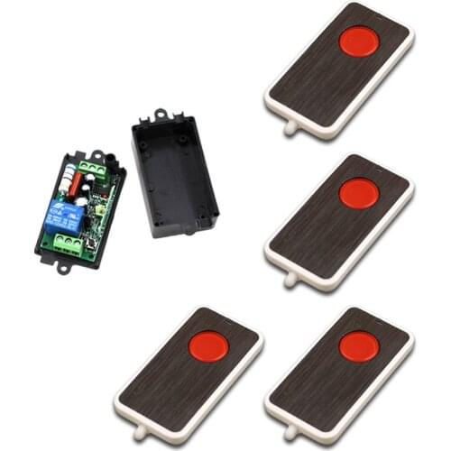 220V RF wireless Remote Switch System Remote Control Switch Transmitter+ Receiver AC 110V 10A Relay 1CH 315MHz 433Mhz
